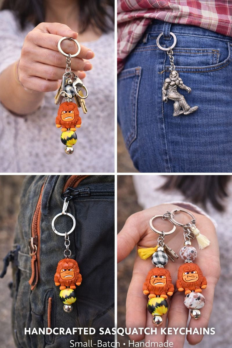 Shampe Bigfoot Keychain – Premium Handmade Beaded Charm