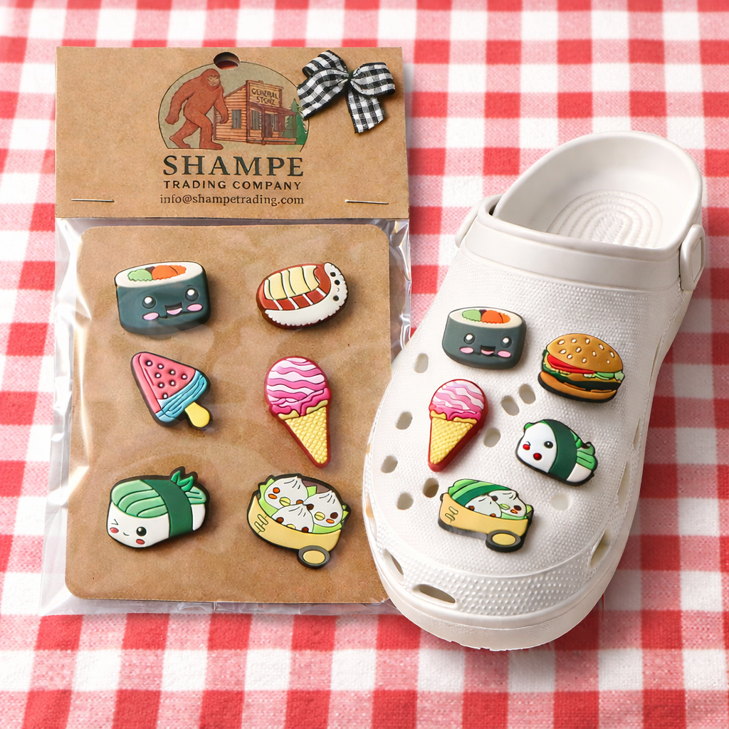 🍰 Cute Food & Treats Shoe Charms Set for Clogs