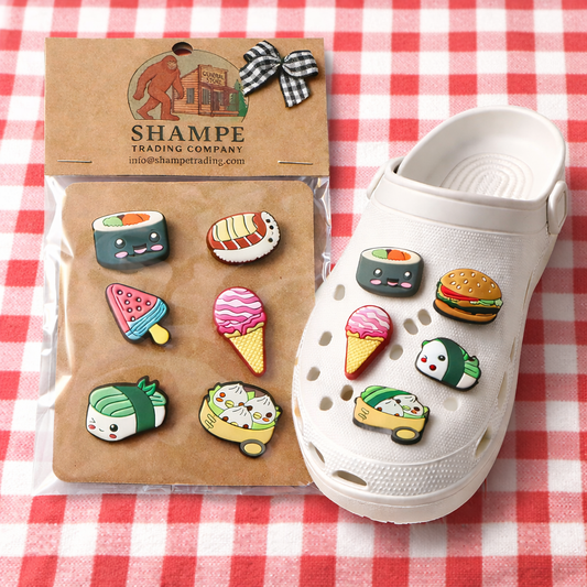 🍰 Cute Food & Treats Shoe Charms Set for Clogs