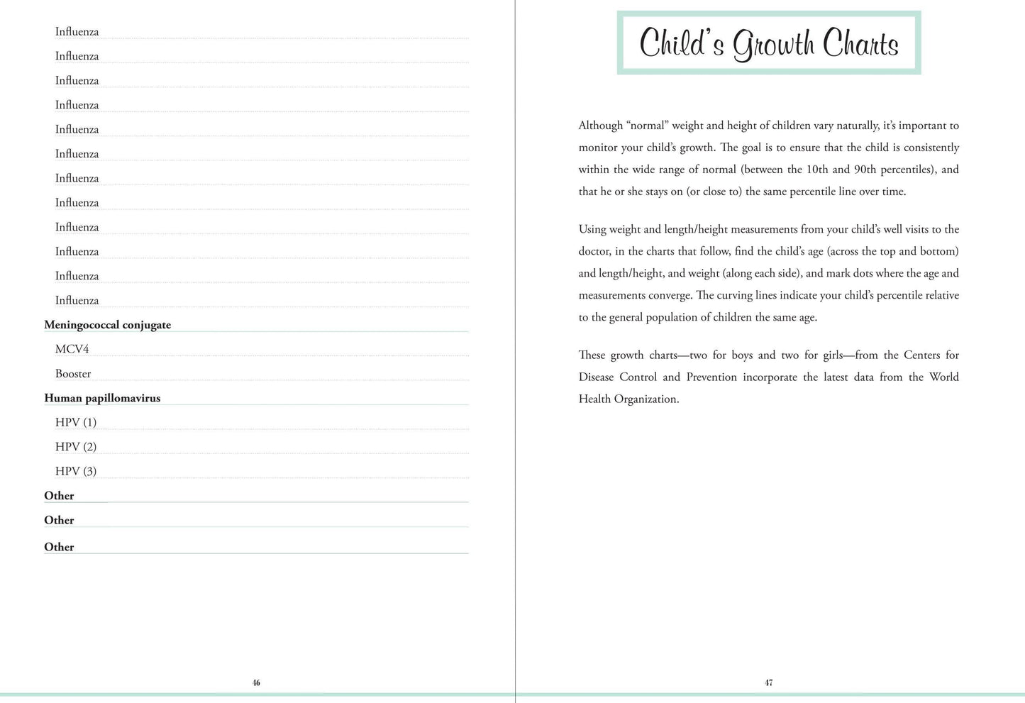My Child's Health Record