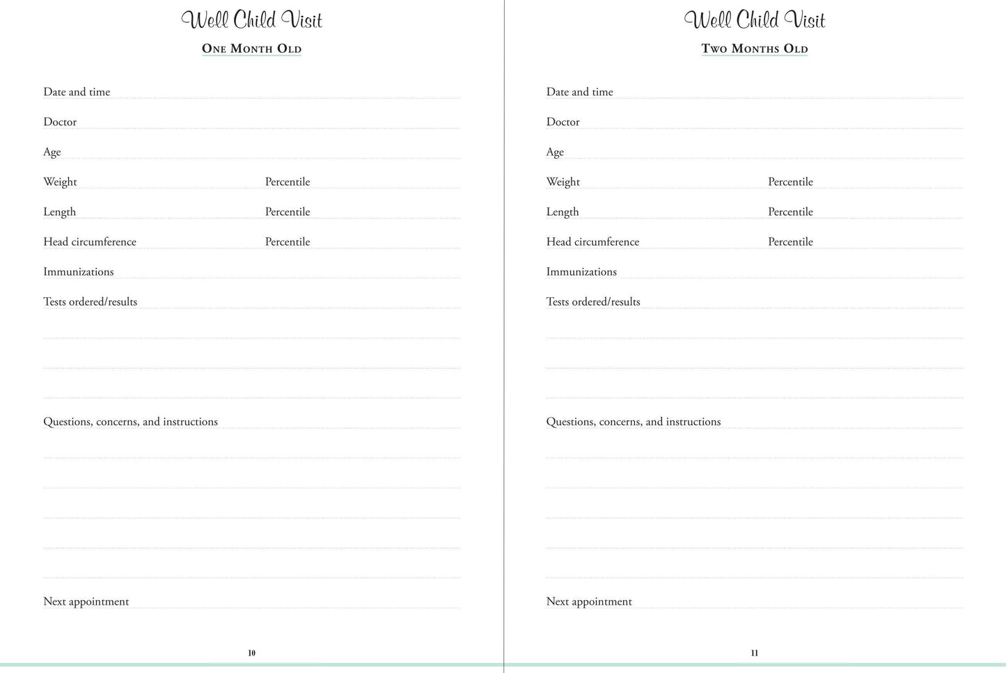My Child's Health Record
