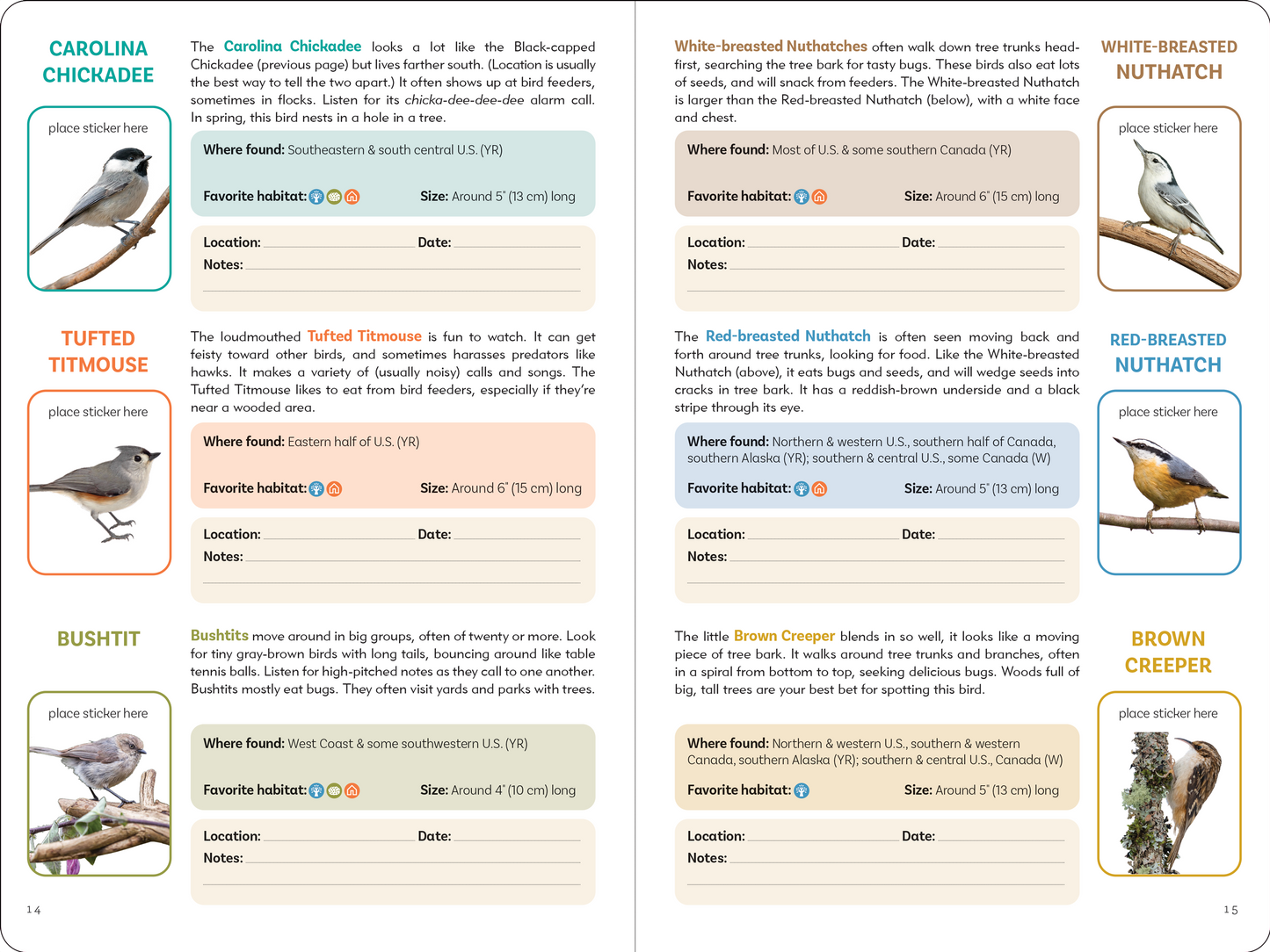 The Birder's Logbook: A Seek-and-Sticker Book for Budding Ornithologists