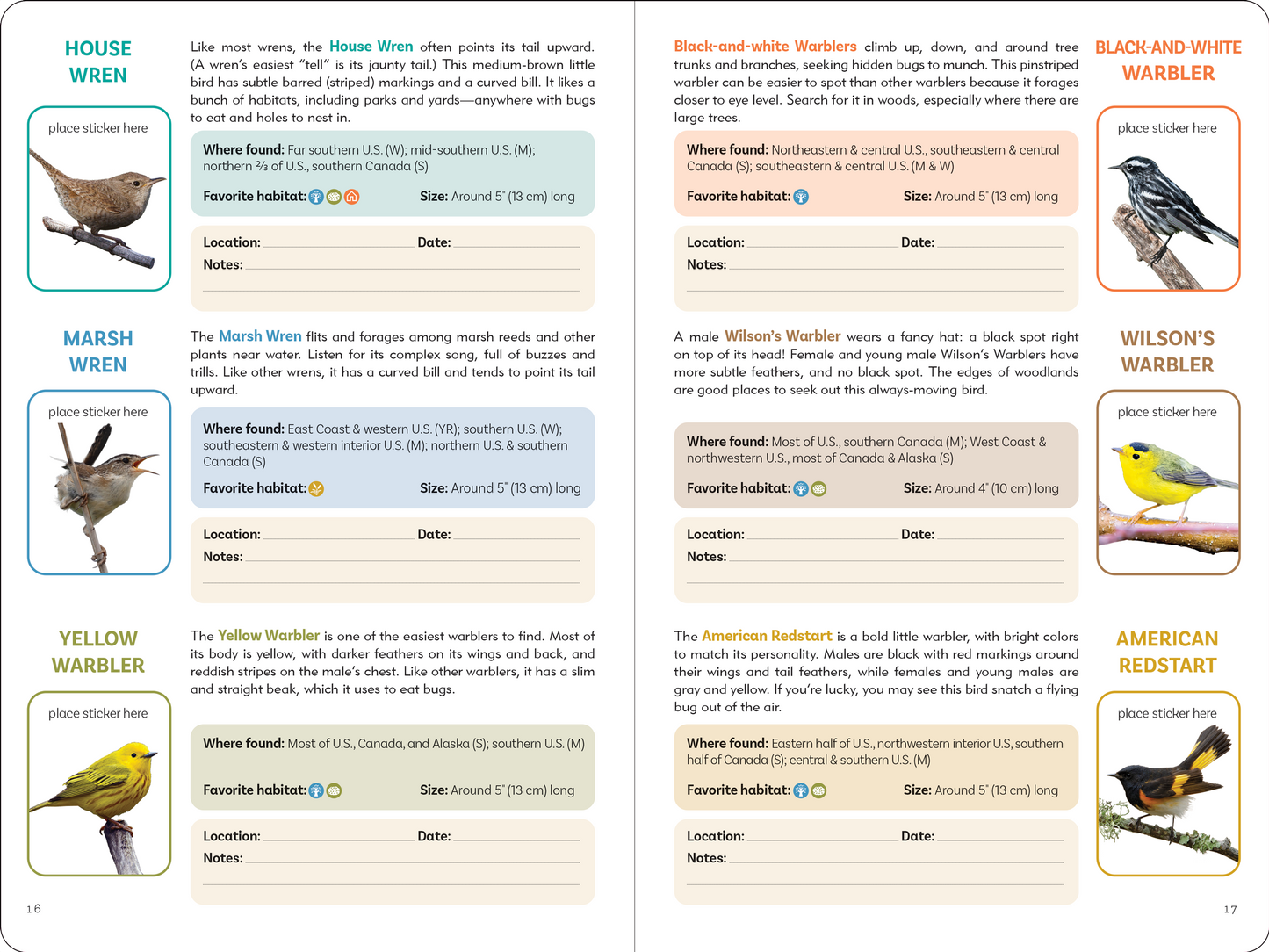 The Birder's Logbook: A Seek-and-Sticker Book for Budding Ornithologists
