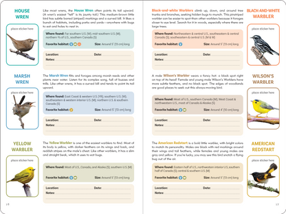 The Birder's Logbook: A Seek-and-Sticker Book for Budding Ornithologists