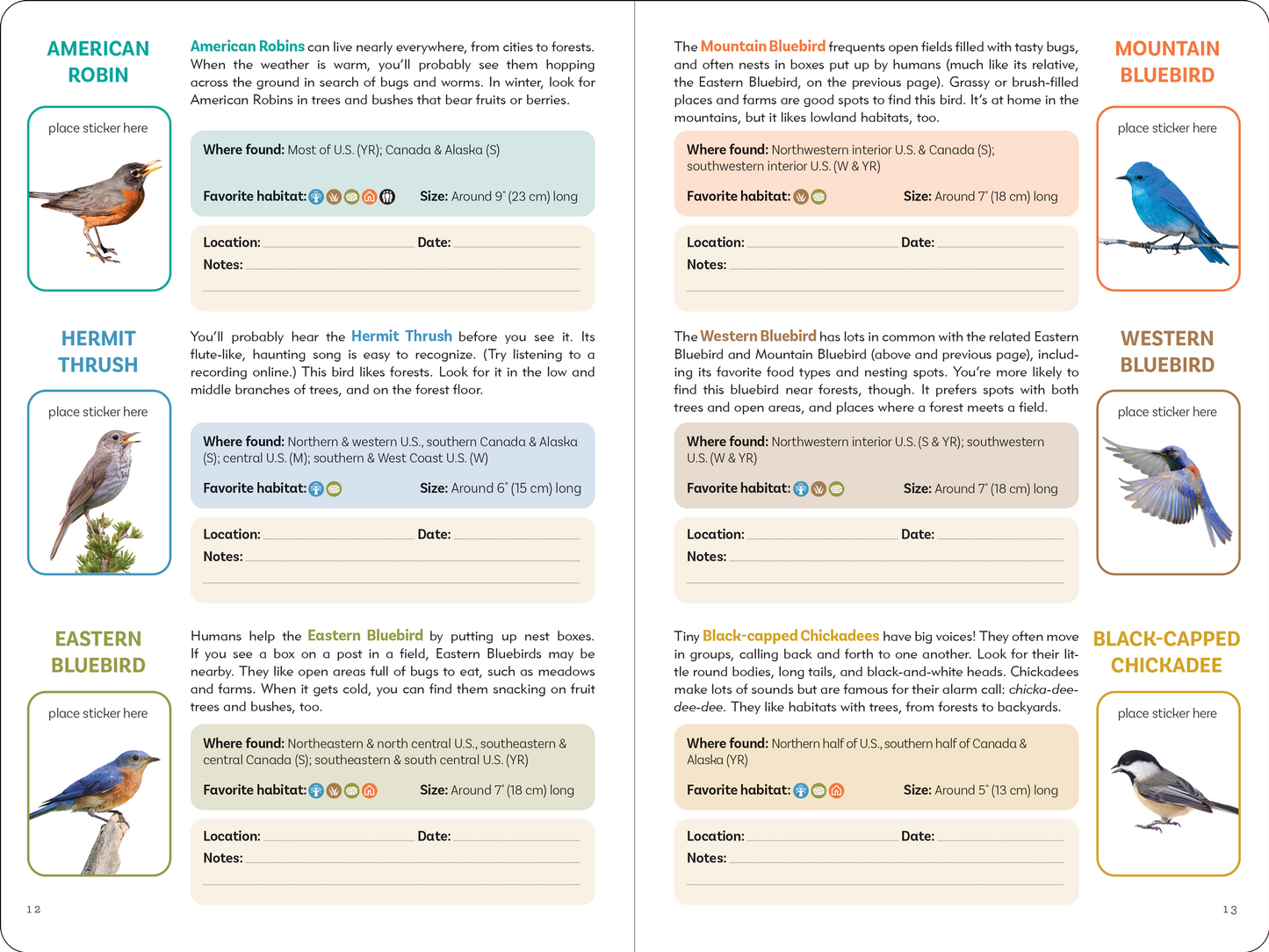 The Birder's Logbook: A Seek-and-Sticker Book for Budding Ornithologists
