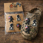 🦶 Bigfoot “Believe” Shoe Charms Set for Clogs | Patriotic Sasquatch Charm