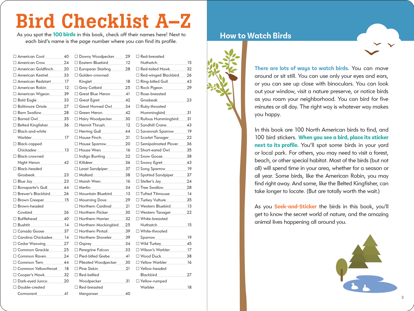 The Birder's Logbook: A Seek-and-Sticker Book for Budding Ornithologists