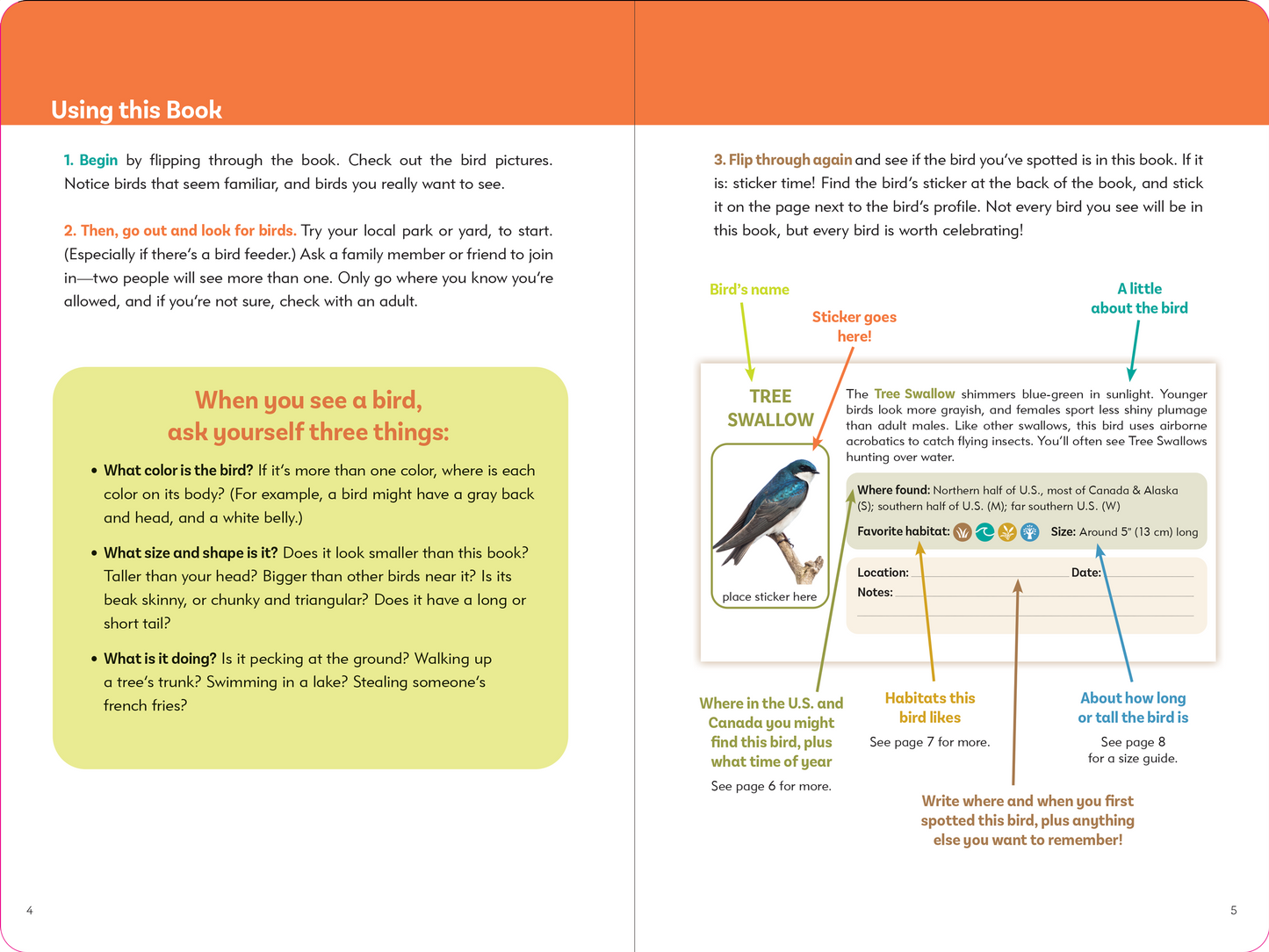 The Birder's Logbook: A Seek-and-Sticker Book for Budding Ornithologists