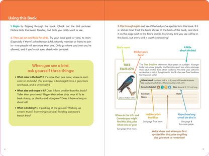 The Birder's Logbook: A Seek-and-Sticker Book for Budding Ornithologists