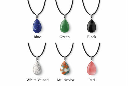 Shampe Teardrop Stone Necklace