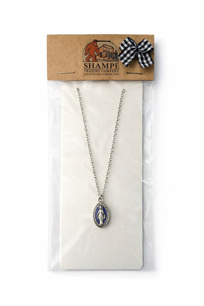 Shampe Miraculous Medal Necklace – Enamel Faith Pendant