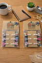 Shampe Heart Clip Set — Decorative Mini Clothespins
