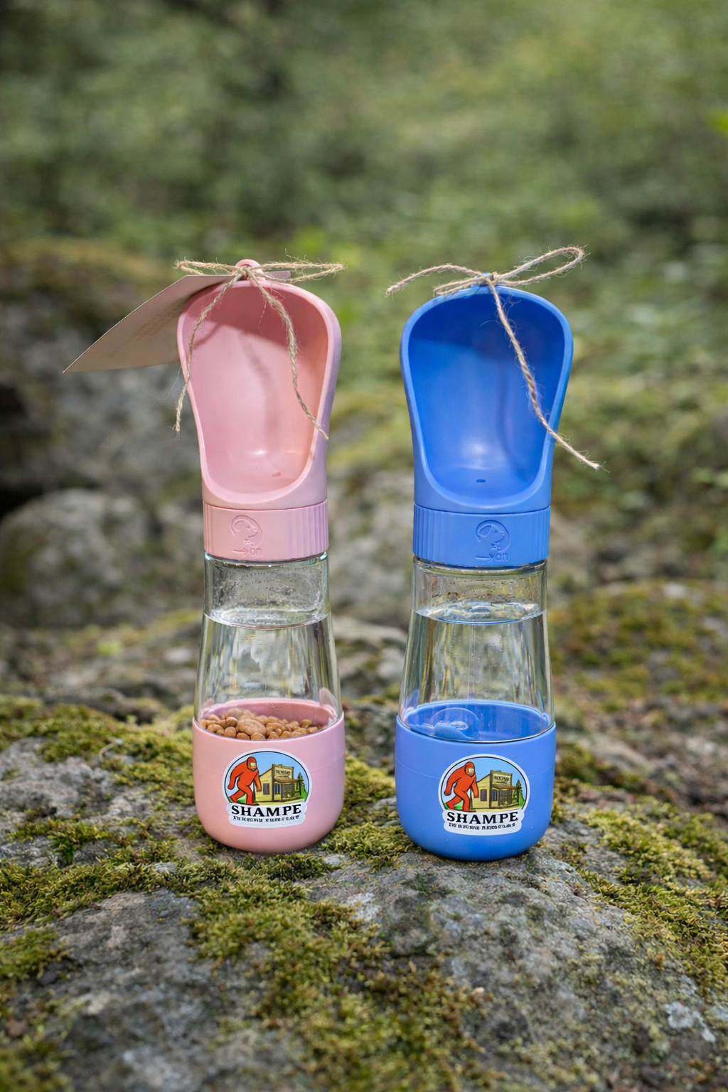 SHAMPE Portable Dog Water & Treat Bottle