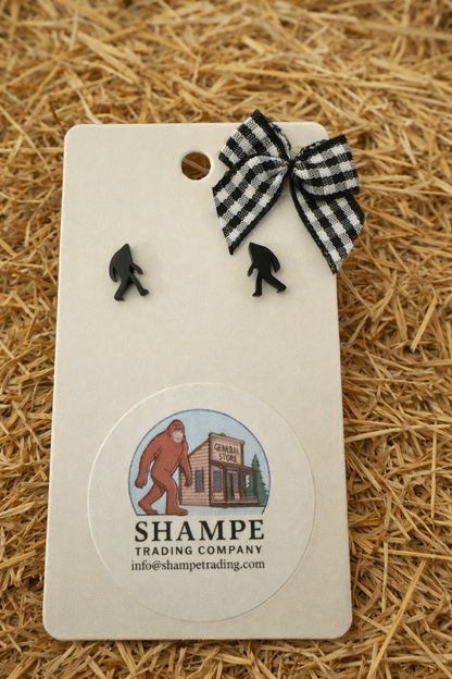 Bigfoot Stud Earrings – “Sasquatch Sightings” Edition