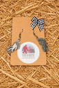 🦶 Bigfoot Footprint Dangle Earrings