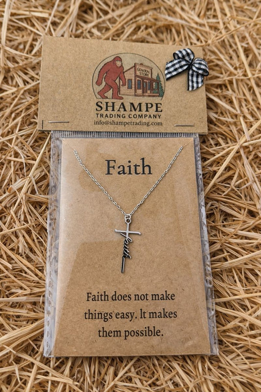 Faith Cross Necklace – Inspirational Gift