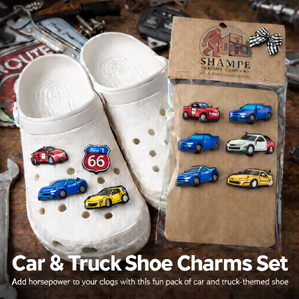 🚗 Car & Truck Shoe Charms Set for Clogs | Route 66 Auto Charms