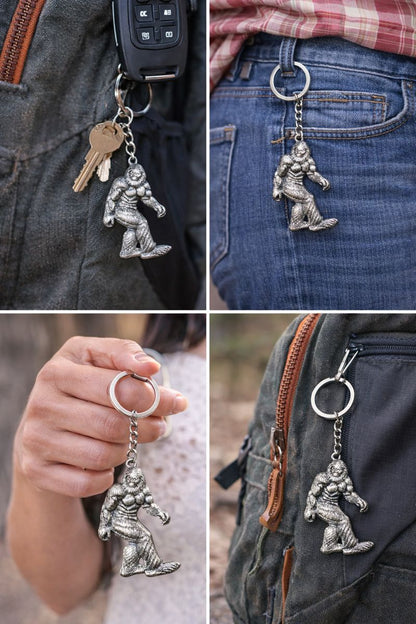 Shampe Classic Bigfoot Metal Keychain